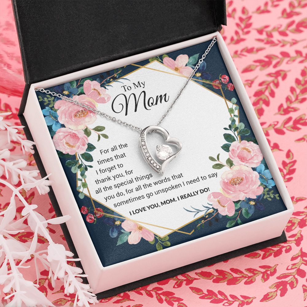 To My Mom | I Love You Mom | The dazzling Forever Love Necklace