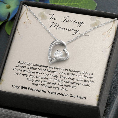 In Loving Memory | They Will Forever Be Treasured In Our Heart | The Forever Love Necklace