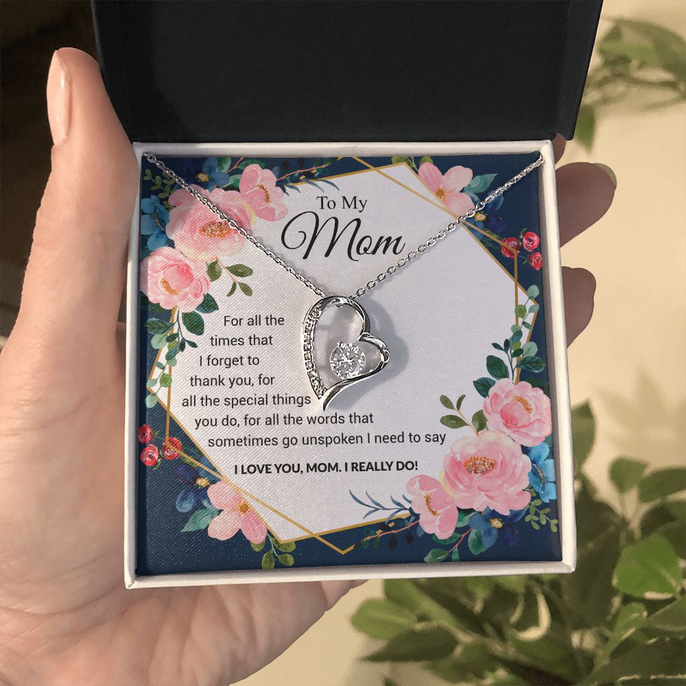 To My Mom | I Love You Mom | The dazzling Forever Love Necklace