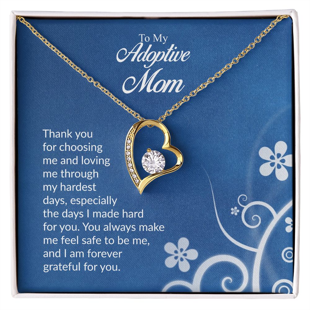 To My Adoptive Mom | Thank You | The Dazzling Forever Love Necklace