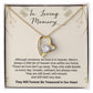 In Loving Memory | They Will Forever Be Treasured In Our Heart | The Forever Love Necklace