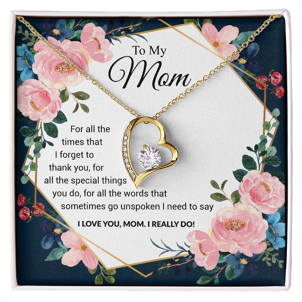 To My Mom | I Love You Mom | The dazzling Forever Love Necklace