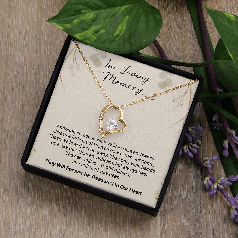 In Loving Memory | They Will Forever Be Treasured In Our Heart | The Forever Love Necklace