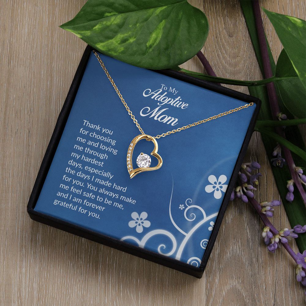 To My Adoptive Mom | Thank You | The Dazzling Forever Love Necklace