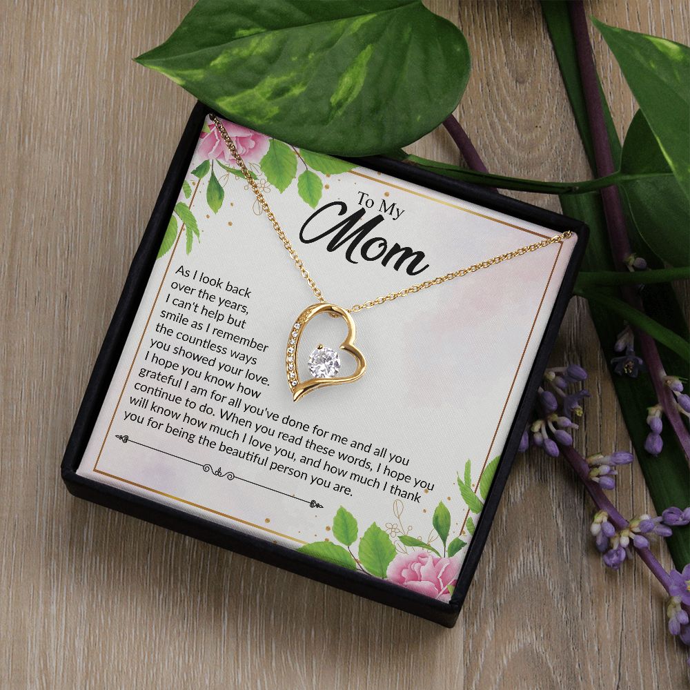 To My Mom | I Love You | The Dazzling Forever Love Necklace