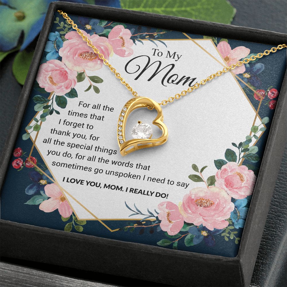 To My Mom | I Love You Mom | The dazzling Forever Love Necklace