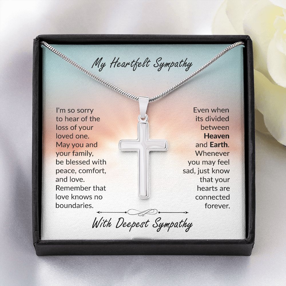 My Heartfelt Sympathy | Stainless Steel Cross Necklace