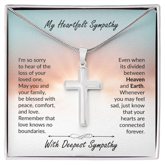 My Heartfelt Sympathy | Stainless Steel Cross Necklace