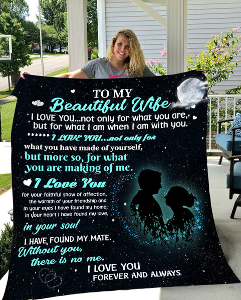 To My Beautiful Wife Blanket