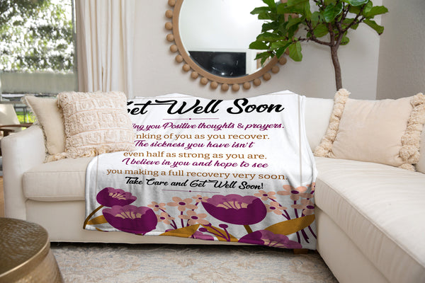 Get Well Soon Fleece Blanket