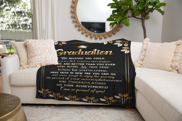 Graduation Fleece Blanket