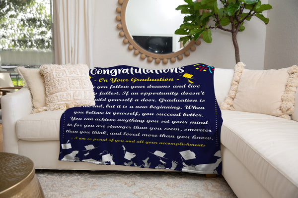 Congratulations On Your Graduation Fleece Blanket