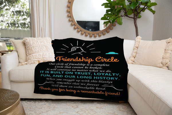 Our Friendship Circle Fleece Blanket