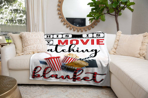 Movie Watching Fleece Blanket