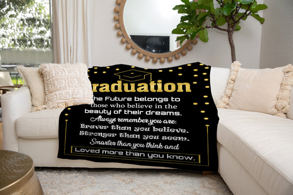 Graduation Fleece Blanket