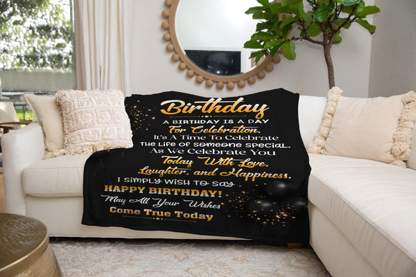 Birthday Fleece Blanket