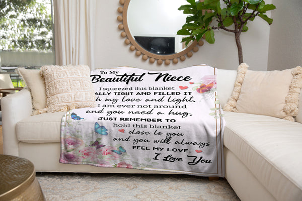 To My Beautiful Niece Fleece Blanket