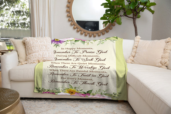 In Happy Moments Fleece Blanket