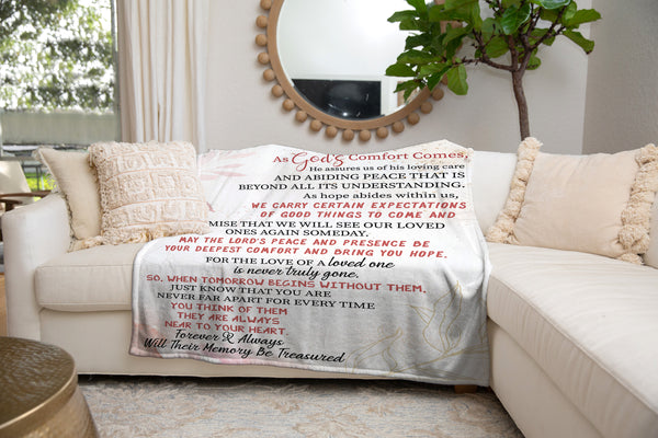 God's Comfort Fleece Blanket