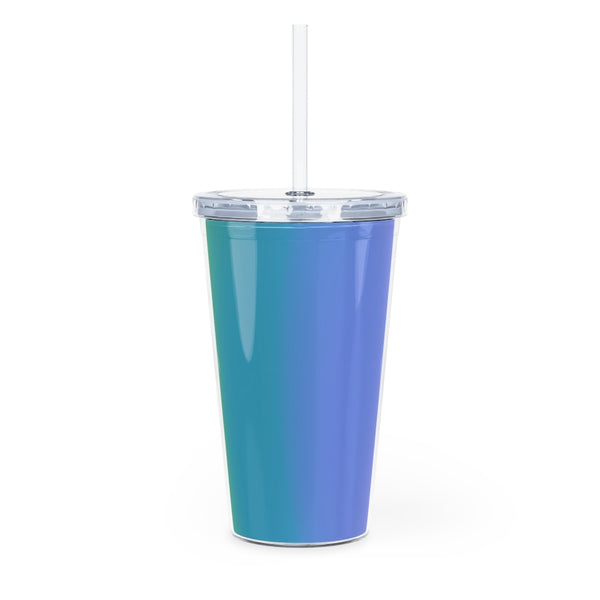 Rainbow Tumbler with Straw