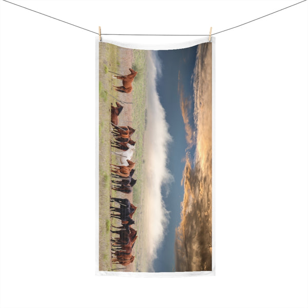 Horses Beach Towel