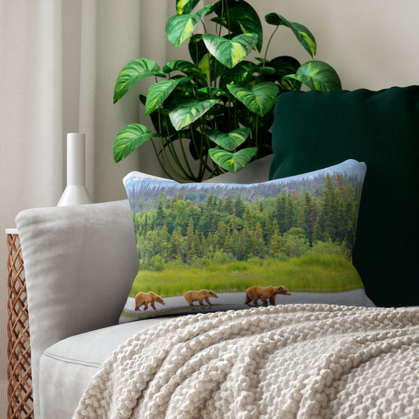 Bears in Creek Pillow