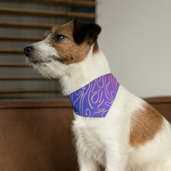 Pretty In Purple Dog Bandana Collar