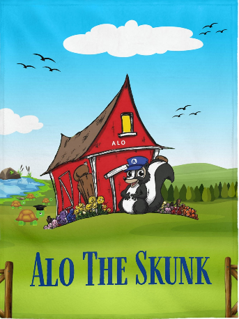 Alo the Skunk Blanket