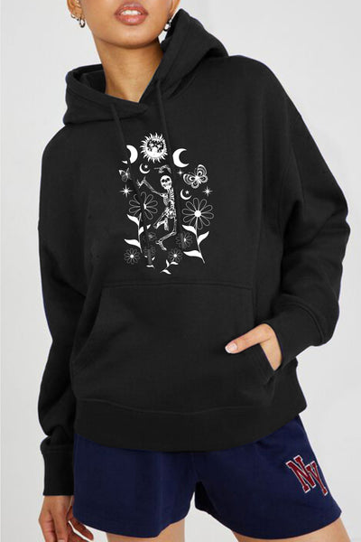 Simply Love Simply Love Full Size Dancing Skeleton Graphic Hoodie