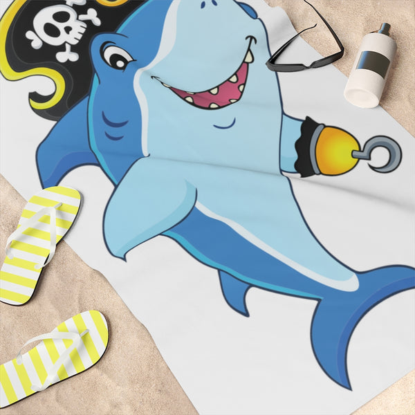 Pirate Shark Beach Towel