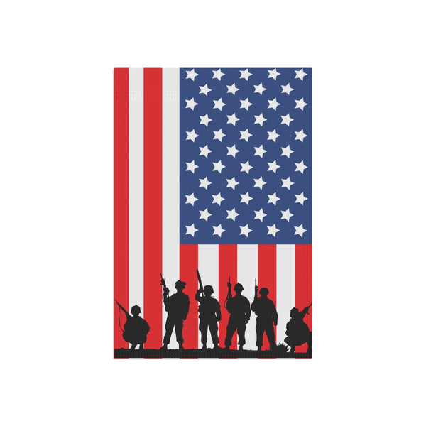 American Flag Soliders Shadow Banner