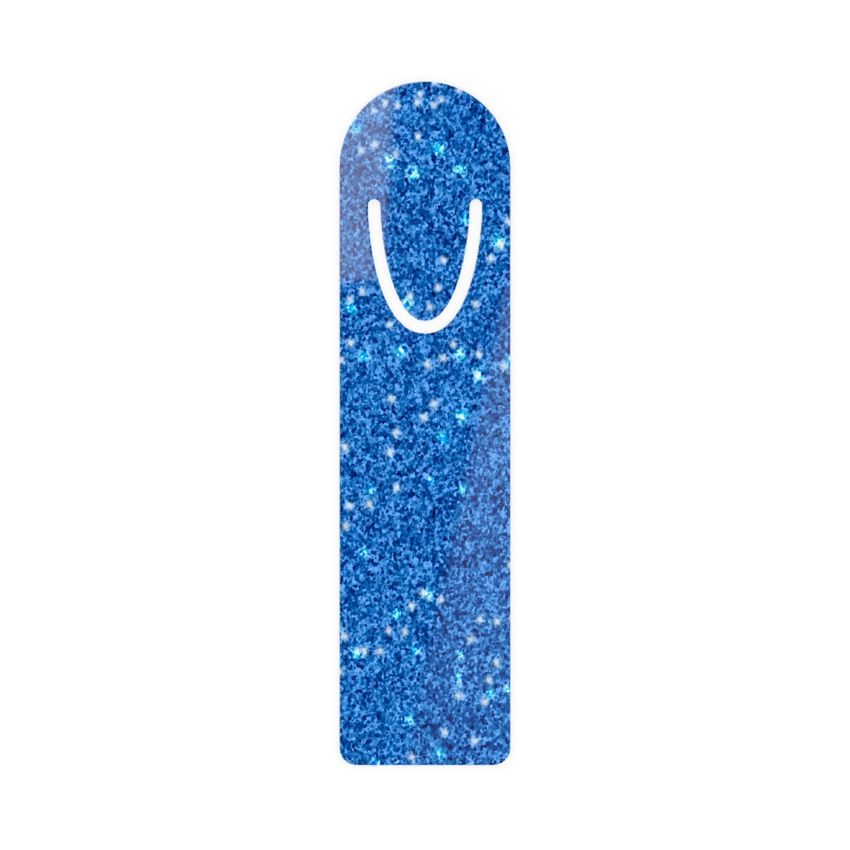 Blue Glitter Bookmark