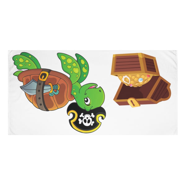 Pirate Turtle Beach Towel