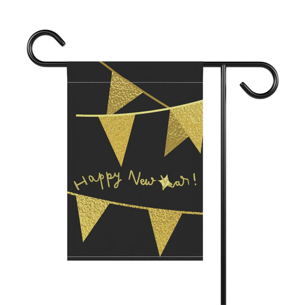 Happy New Year Flags Banner