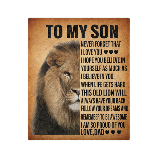 To My Son Blanket