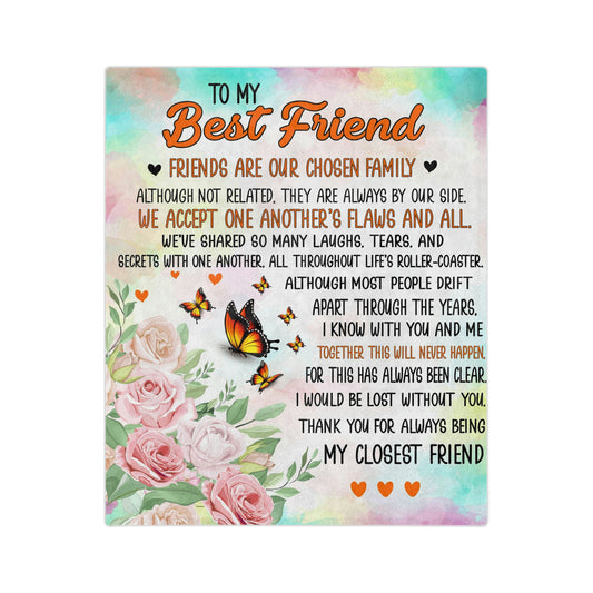 To My Best Friend Blanket