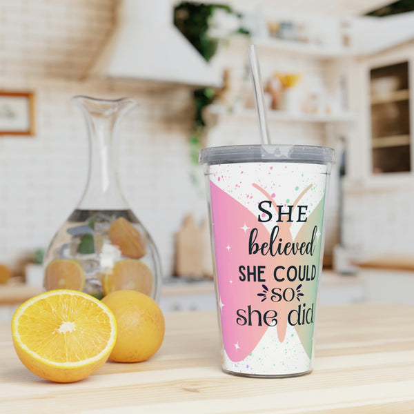 She Believed She Could So She Did Tumbler