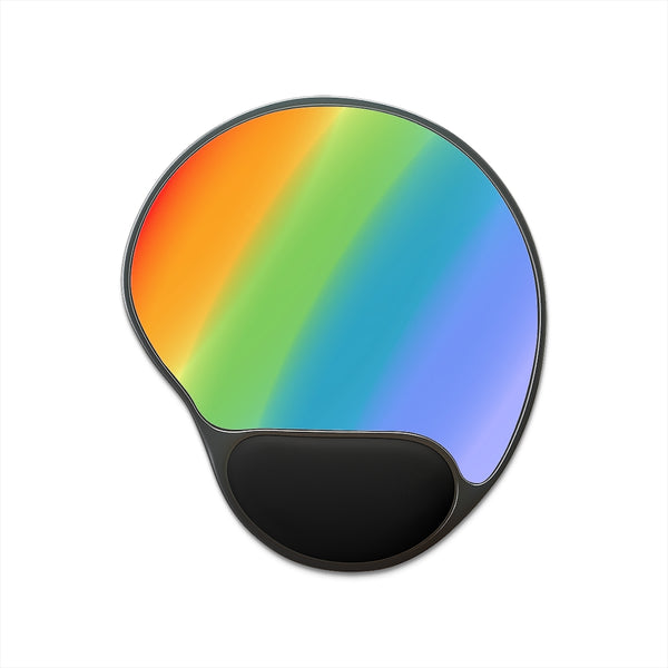 Rainbow Mouse Pad With Wrist Rest