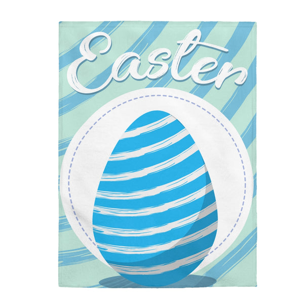 Blue Easter Egg Blanket