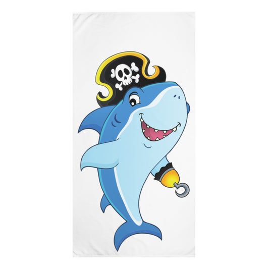 Pirate Shark Beach Towel