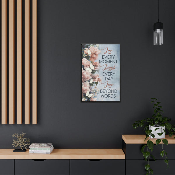 Live, Laugh, & Love Canvas Wraps, Vertical Frame