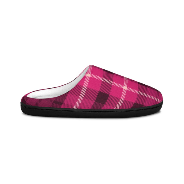 Pink Plade Women's Slippers