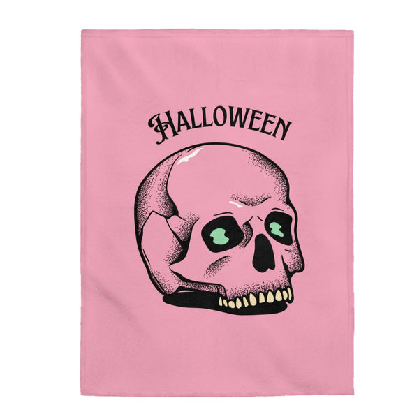 Halloween Pink Skull Blanket