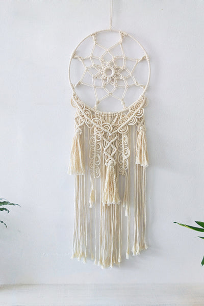 Macrame Fringe Wall Hanging Decor