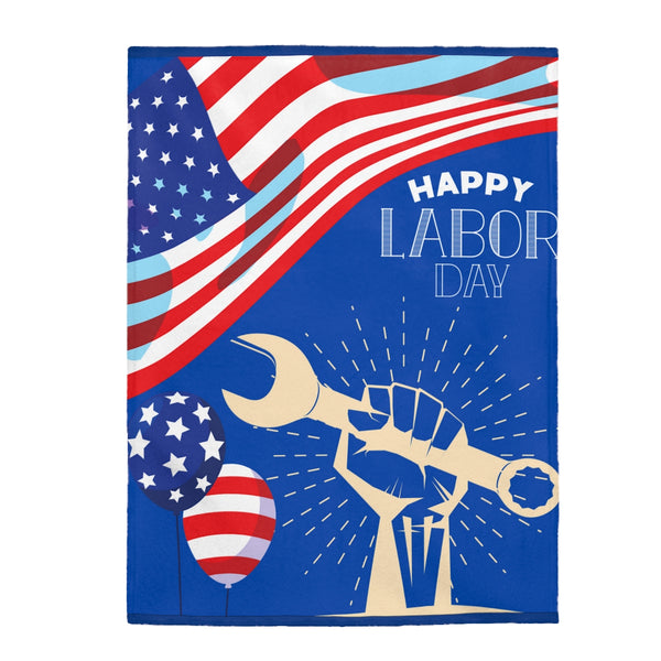 Happy Labor Day Blanket