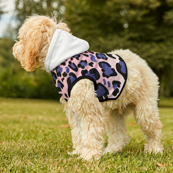 Rainbow Leppard Print Dog Hoodie