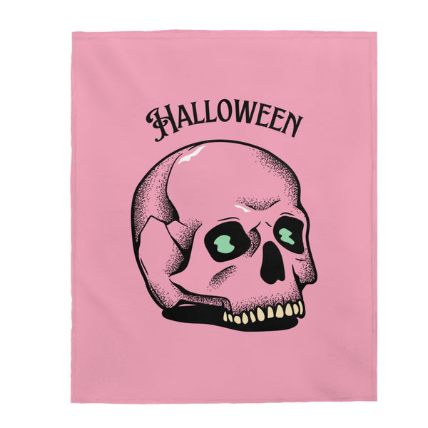 Halloween Pink Skull Blanket