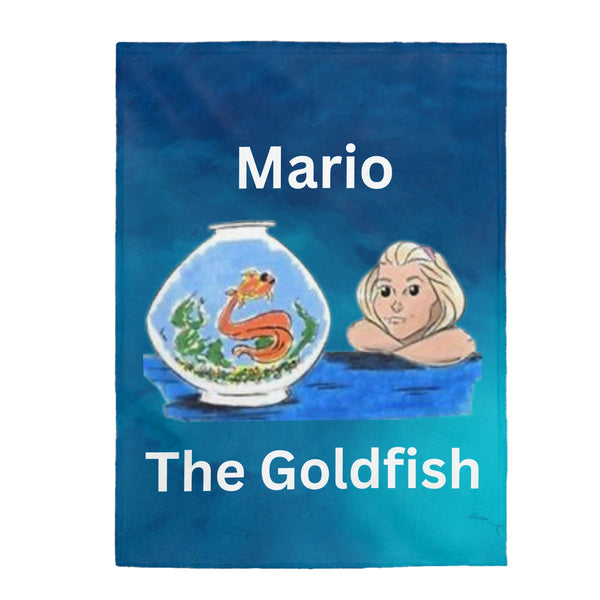 Mario The Goldfish Plush Blanket