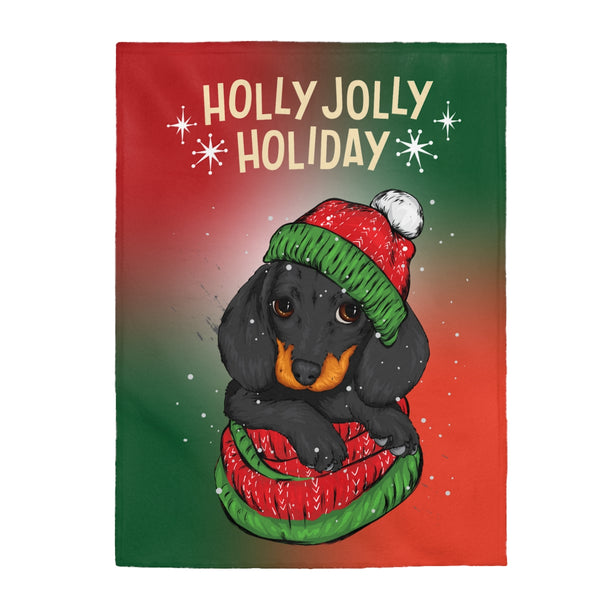 Holly Jolly Holiday w/Dog Blanket