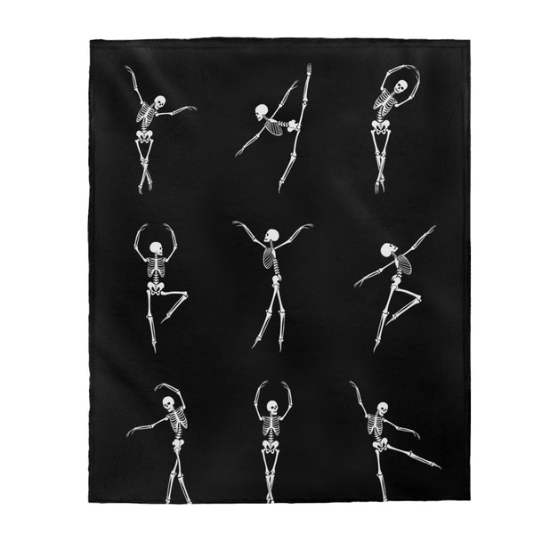 Skeleton Yoga Blanket